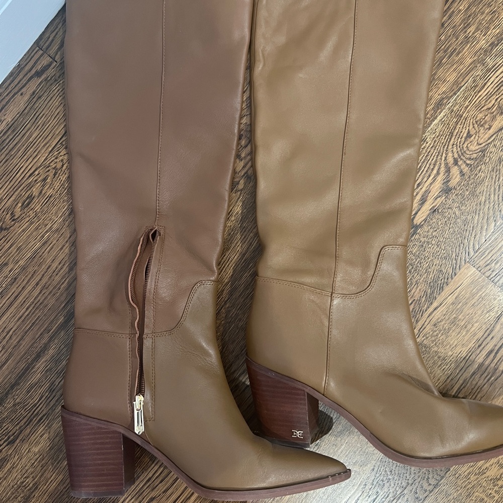 Sam Edelman brown leather boots